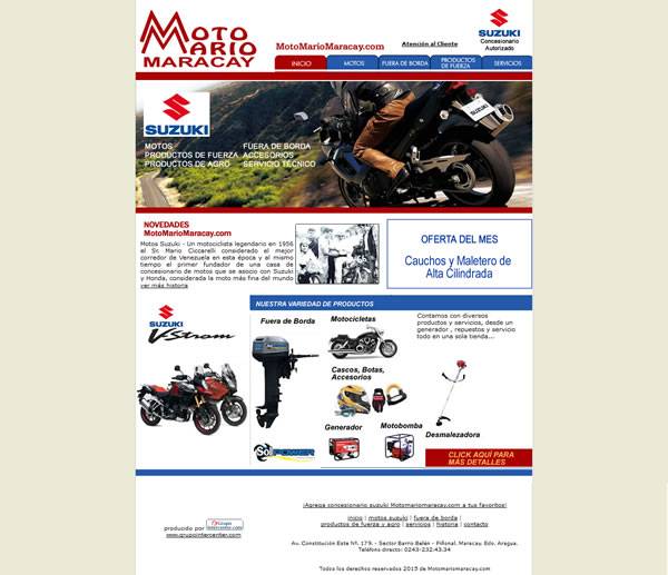 Moto Mario Maracay - Diseño web Maracay