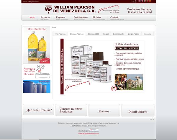William Pearson - Diseño web corporativo Cagua Maracay Venezuela